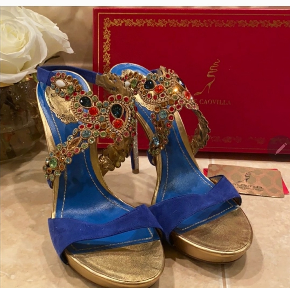 Rene Caovilla crystal heels